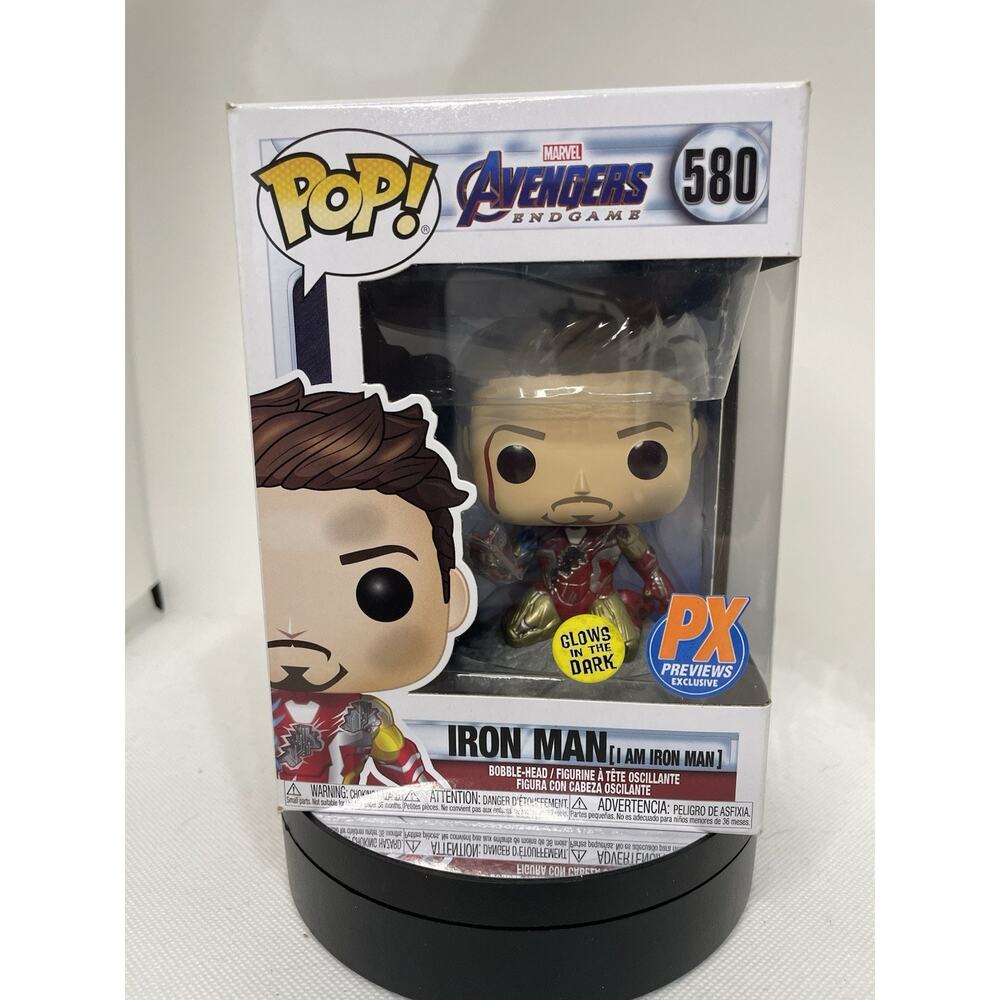 Funko Pop! Vinyl: Marvel - Iron Man (I Am Iron Man) #580 GITD - PX Previews Excl